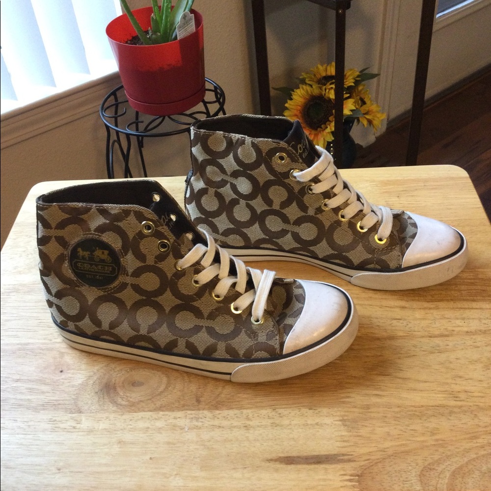 Coach mid-top sneakers